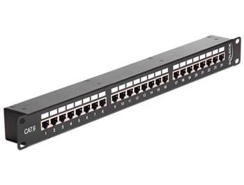 Delock 19” Coupler Patch Panel 24 Port Cat.6