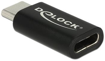 Delock Adaptér SuperSpeed USB 10 Gbps (USB 3.1 Gen 2) USB Type-C™ samec > port samice černý