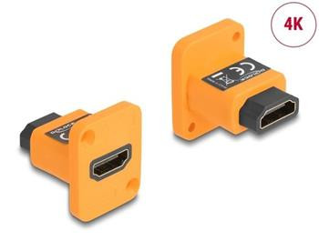 Delock Modul Typu D, ze zásuvky HDMI-A na zásuvku 4K, oranžový