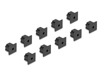 Delock Prachová záslepka pro RJ12 samice bez uchopení 10 kusů černá