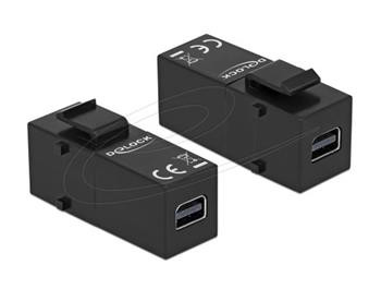 Delock Keystone modul mini DisplayPort samice > mini DisplayPort samice