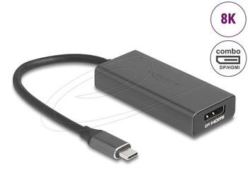 Delock Adaptér z USB Type-C™ na kombinovaný port HDMI / DisplayPort, 8K
