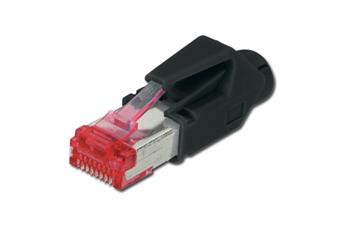 Digitus Modulární zástrčka RJ45 CAT 6, Hirose TM21 8P8C, stíněná, pro kulatý kabel, vč. krytky