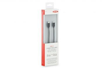 Ednet Připojovací kabel USB typu C, typ C na C M/M, 1,0 m, 3A, 480 MB, 2,0, bl