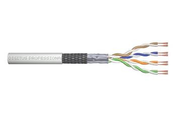 Digitus Kabel CAT 5e SF-UTP,  délka 100 m, papírová krabička, AWG 26/7, PVC, simplex, barva šedá