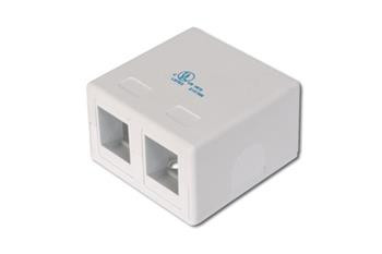 Digitus Konsolidační bod pro 2x Keystone Jacks čistě bílý, 2-port