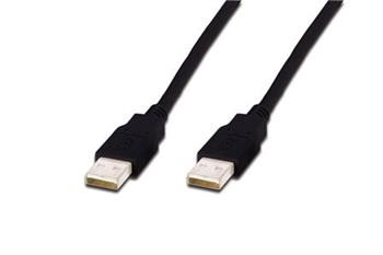 Digitus USB kabel A/samec na A/samec, černý, Měď, 3m