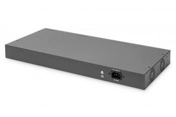 DIGITUS Fast Ethernet PoE přepínač 16-portové PoE + 2 kombinované, rozpočet 250W 