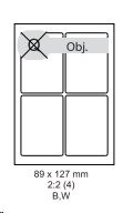 etikety ECODATA Samolepiace 89x127 univerzálne biele 4ks/harok (1000 listov A4/bal.)