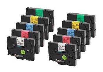 alt. páska pre BROTHER TZE-B21 čierne písmo, fluorescenčná oranžová páska Tape (9mm)