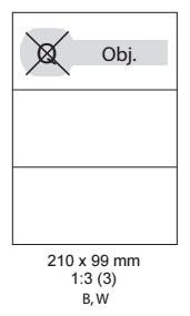 etikety Samolepiace 210x99 univerzálne biele (1000 listov A4/bal.)