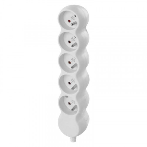 Samostatná 5 zásuvka, biela