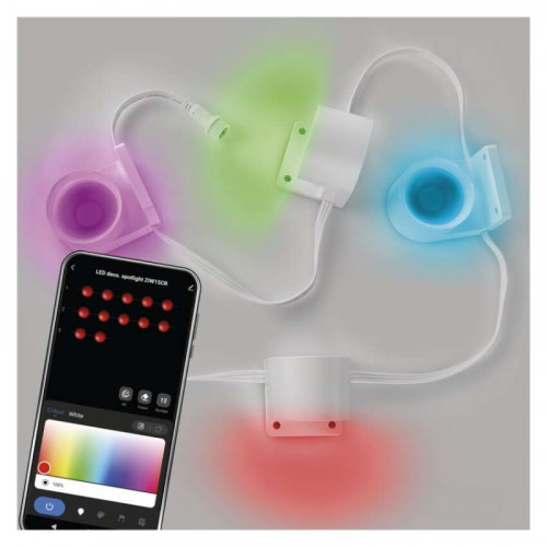 GoSmart LED reflektor - 85 cm reťaz, 4 časti, 7 W, RGBIC+CCT, stmievateľný, WiFi