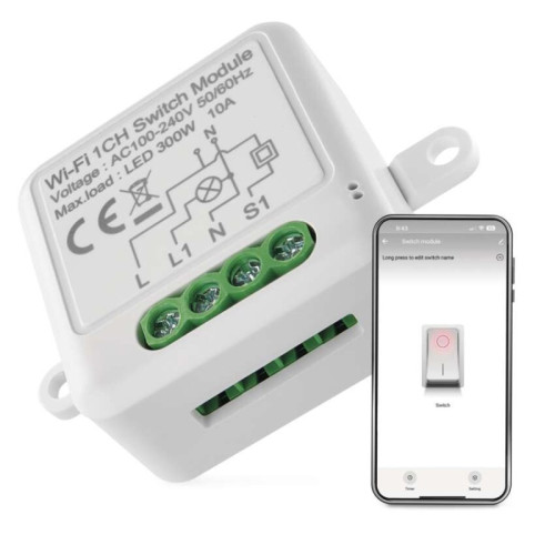 GoSmart spínací modul IP-2101SW, WiFi, 1-kanálový
