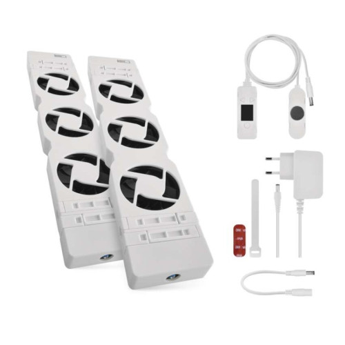 Ventilátor pod radiátor DUO, biely