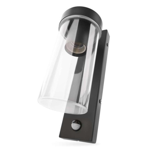 Záhradné nástenné svietidlo ZALA, senzor súmraku, 14,5 x 8,9 x 26,2 cm, 1 x E27, 15 W