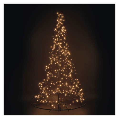 LED svietiaci stromček, 180 cm, vonk. a vnút., teplá biela