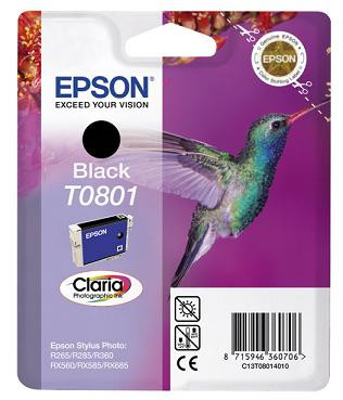EPSON cartridge T0801 black (kolibřík)