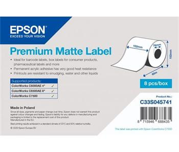 EPSON Premium Matte Label - Continuous Roll: 102mm x 60m