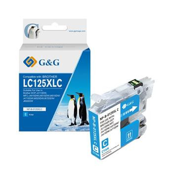 alt. kazeta G&G pre BROTHER LC125XLC DCP-J4110DW / MFC-J4410DW/J4510DW/J4610DW/J4710DW/J6520DW (14.4ml)