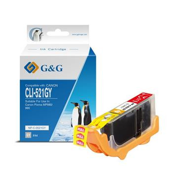 alt. kazeta G&G pre CANON CLI-521GY  MP 980 (9,4ml)