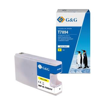 alt. kazeta G&G pre EPSON T7894 WorkForce pro WF-5690dwf/ WF-5620dwf / WF-5190dw / WF-5110dw / WF-5000 (35ml/Y)