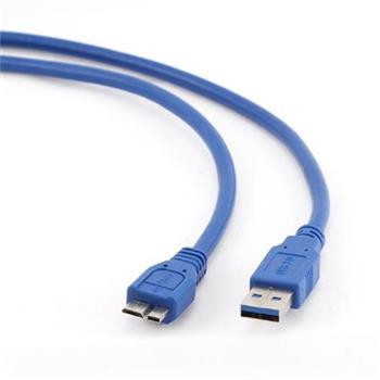 GEMBIRD Kabel USB A-B micro 1,8m 3.0, modrý