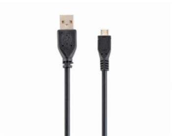 GEMBIRD Kabel - USB A/M na USB micro B/M, USB 2.0, zlacené kontakty, HQ, 3 m