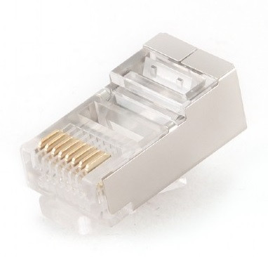 GEMBIRD Stíněný modulární konektor, pozlacený 30u