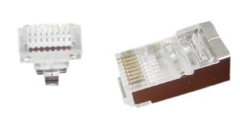 GEMBIRD Univerzální průchozí modulární FTP konektor 8P8C, 50 ks v balení