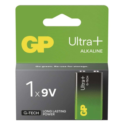 Alkalická batéria GP Ultra Plus 6LR61 (9V), 1 ks