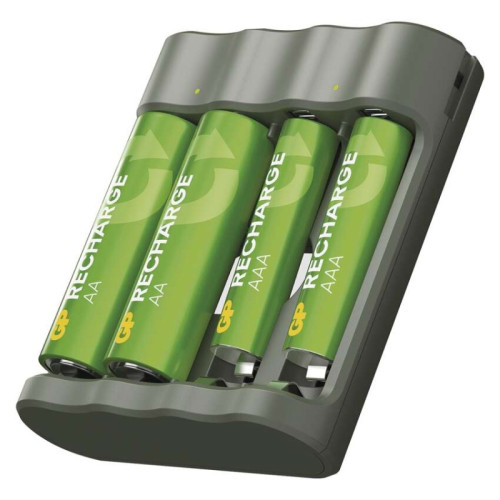 GP nabíjačka batérií Recharge B441 + 2×AA Recharge 2100mAh + 2×AAA Recharge 800 mAh