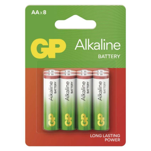 Alkalická batéria GP Alkaline LR6 (AA), 8 ks
