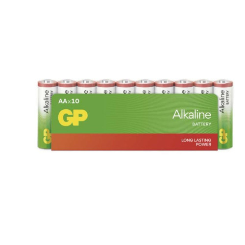 Alkalická batéria GP Alkaline LR6 (AA), 10 ks