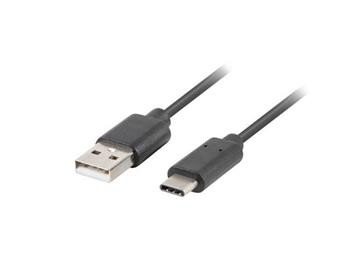 LANBERG USB-C (M) na USB-A (M) 2.0 kabel 1m, černý rychlé nabíjení 3.0 