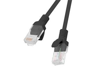 LANBERG Patch kabel CAT.6 UTP 2M černý Fluke Passed  