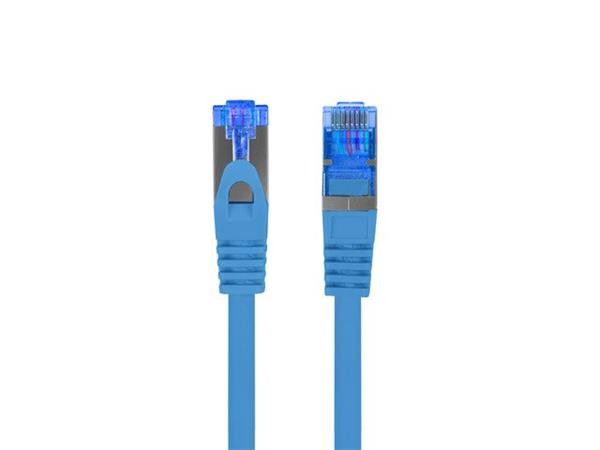 LANBERG PATCHCORD CAT.6A S/FTP LSZH CCA 20M MODRÝ FLUKE PASS