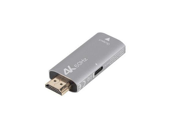 LANBERG ADAPTÉR HDMI(M)->DISPLAYPORT(F) 4K STŘÍBRNÝ
