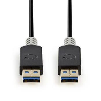 Nedis CCBW61000AT20 - USB 3.0 Kabel | A Zástrčka - A Zástrčka | 2 m | Antracit