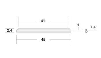 OPTIX Trubičková Ochrana Optického svaru 45mm Premium OPTIX Transparent 100 Ks