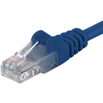 PremiumCord Patch kabel UTP RJ45-RJ45 level 5e 10m modrá