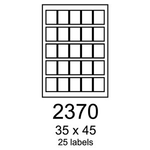 etikety RAYFILM 35x45 univerzálne biele R01002370A (100 list./A4)