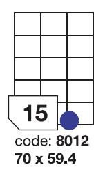 etikety RAYFILM 70x59,4 univerzálne biele R01008012F (1.000 list./A4)