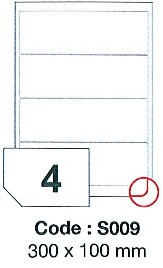 etikety RAYFILM 300x100 univerzálne biele SRA3 R0100S009Q (400 list./SRA3)