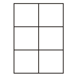 etikety RAYFILM 105x99 univerzálne biele R01008022F (1.000 list./A4)