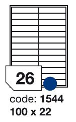 etikety RAYFILM 100x22 univerzálne biele R01001544F (1.000 list./A4)