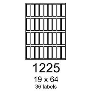 etikety RAYFILM 19x64 univerzálne modré R01231225F (1.000 list./A4)