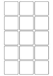 etikety RAYFILM 53x53 biele s odnímateľným lepidlom R010253x53A-LCUT (100 list./A4)