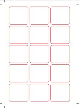 etikety RAYFILM 53x58 matné biele polyetylenové laser/inkjet R050353x58-LCUT (100 list./A4)