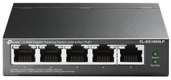 TP-Link TL-SG1005LP PoE switch 5xGLAN 4xPoE out 802.3af/at (až 30W/port)  budget 40W